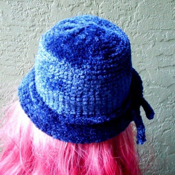 EUC VINTAGE JACOBSON'S Blue Winter Hat - Picture 5 of 6